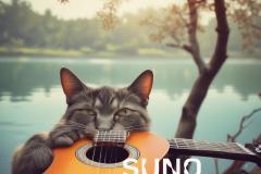 A-cry-cat-plays-guitar-by-the-lake-full-Chic-and-sophisticated-music