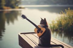 A-cry-cat-plays-guitar-by-the-lake2Chic-and-sophisticated-music6